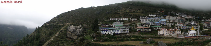 Namche Bazaar on the way to Everest base camp.