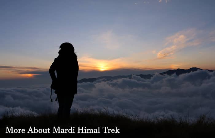 Sunset view from Badal danda in Mardi Himal trek