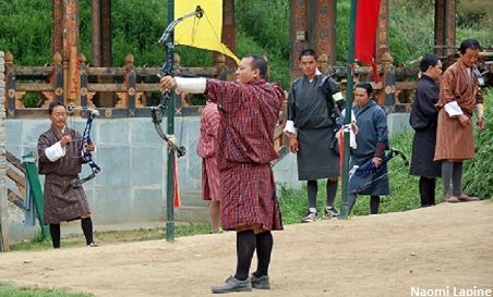 Archery is the national sport of Bhutan