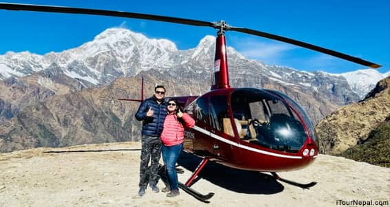 Helicopter tour from Pokhara