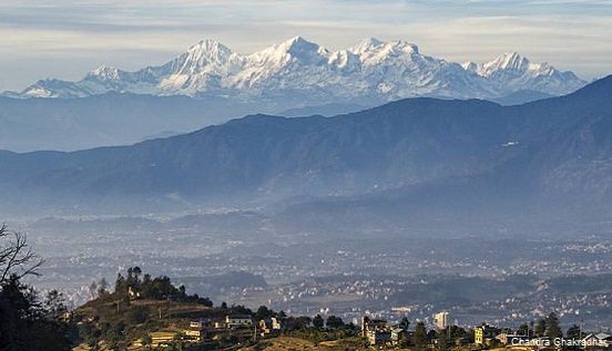 Himalaya seen during 5 days Kathmandu tour with hiking.