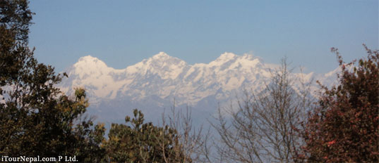 Ganesh Himal seen from the top of Shivapuri hill north of Kathmandu