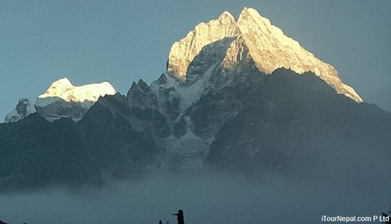 Mt Thamsherku seen during short Everest trek.