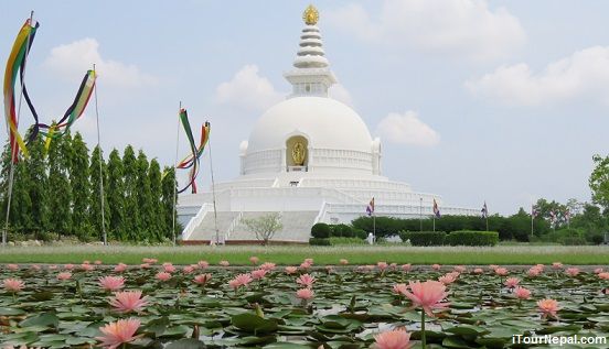 World peace pagoda in Lumbini