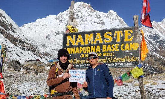 Annapurna base camp trek in 2022 after Covid pandemic