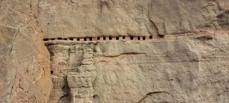 Sky caves of Mustang, Nepal