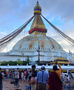 Boudhanath stupa of Kathmandu, Nepal