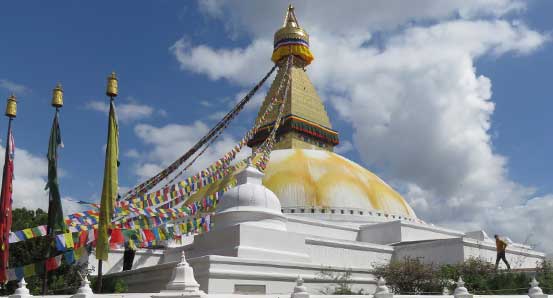 UNESCO Heritage site Boudhanath of Kathmandu Nepal