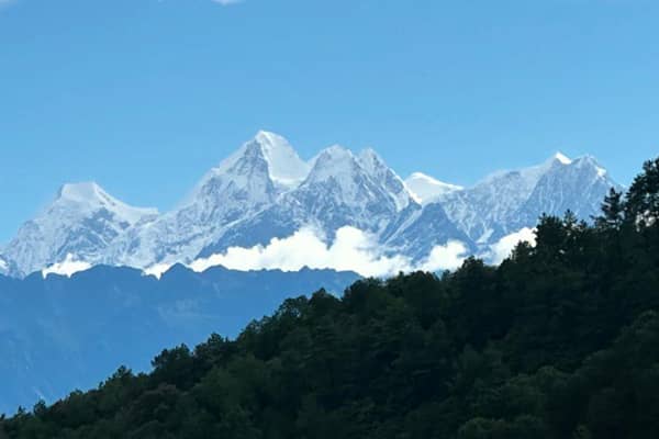 Jugal Himal range seen during day hike around Kathmandu