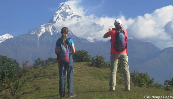 Short family trek around Pokhara