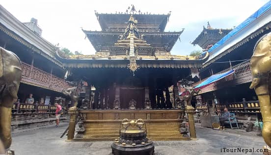 Hiranyavarnam Mahavihara known as golden temple.