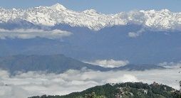 Himalayas seen from Nagarkot.