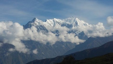 Langtang Lirung from Lauribinayak