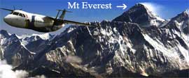 Everest sightseeing flight.