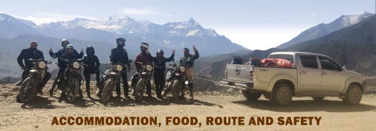 Upper Mustang route, accommodation, food and safety