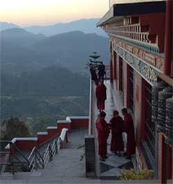 Eat and Pray with monks at Namobuddha