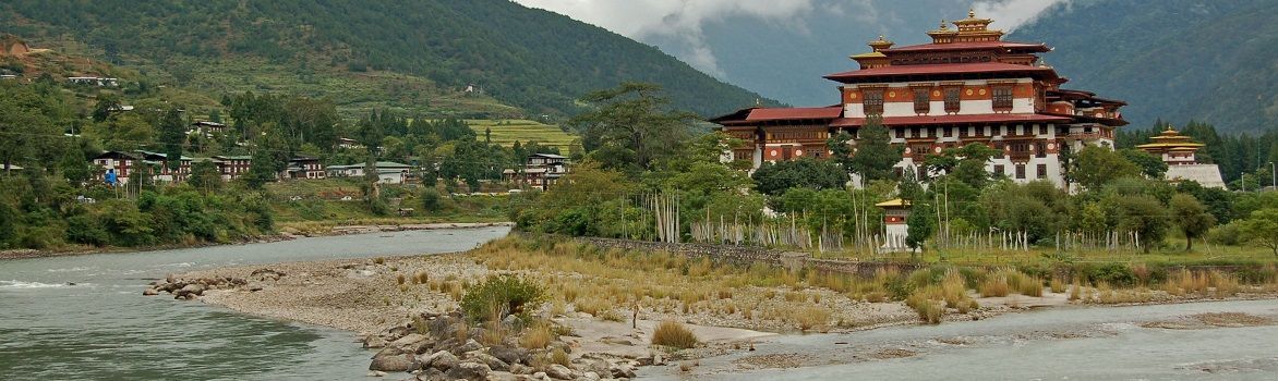 Punakaha dzong in Punakaha Bhutan
