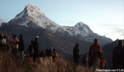 Annapurna South seen from Poon Hill