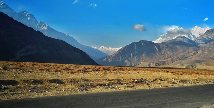 Road to Muktinath from Jomsom.