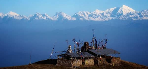 Himalayan range seen from Sailung