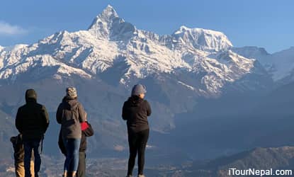 Himalayas seen from Sarangkot - Pokhara.