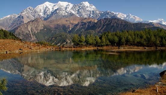 Sekong Lake hike in lower mustang tour