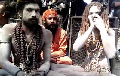 Shadus at Shivaratri festival