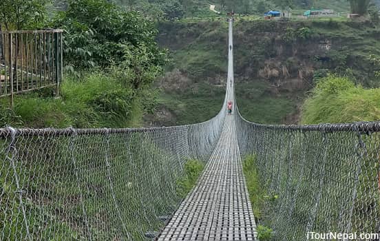 Damsadi suspension bridge Pokhara