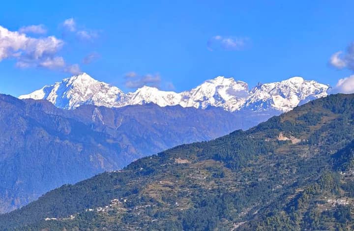 View from Suryagadhi fort on a tour to support Nepal flood victims.
