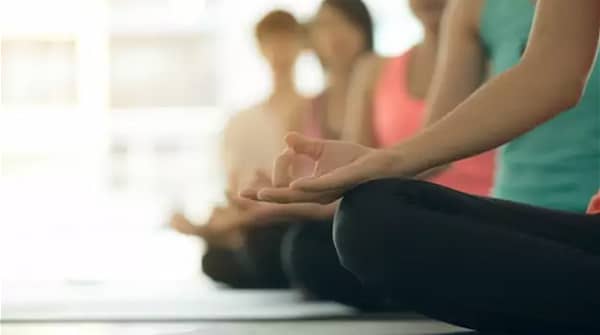Yoga and meditation in Kathmandu for muscle relaxation.
