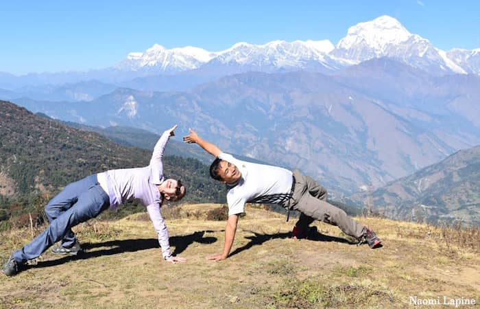 Yoga in Ghorepani trekking.