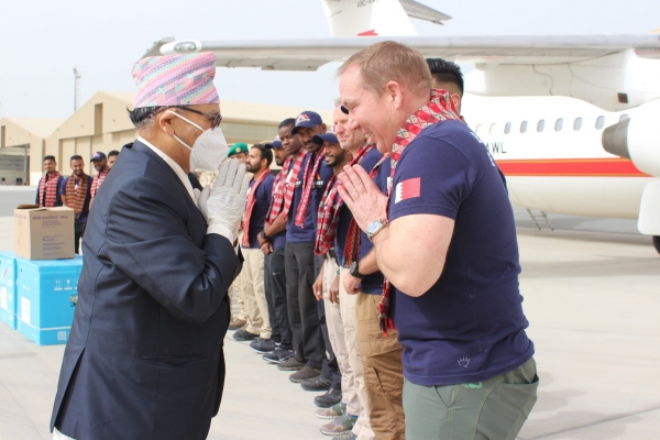 Bahraini Prince arrives in Nepal to scale Mt Everest