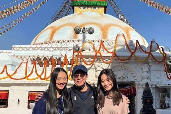 Hollywood actor Jet Li on a spiritual tour of Nepal